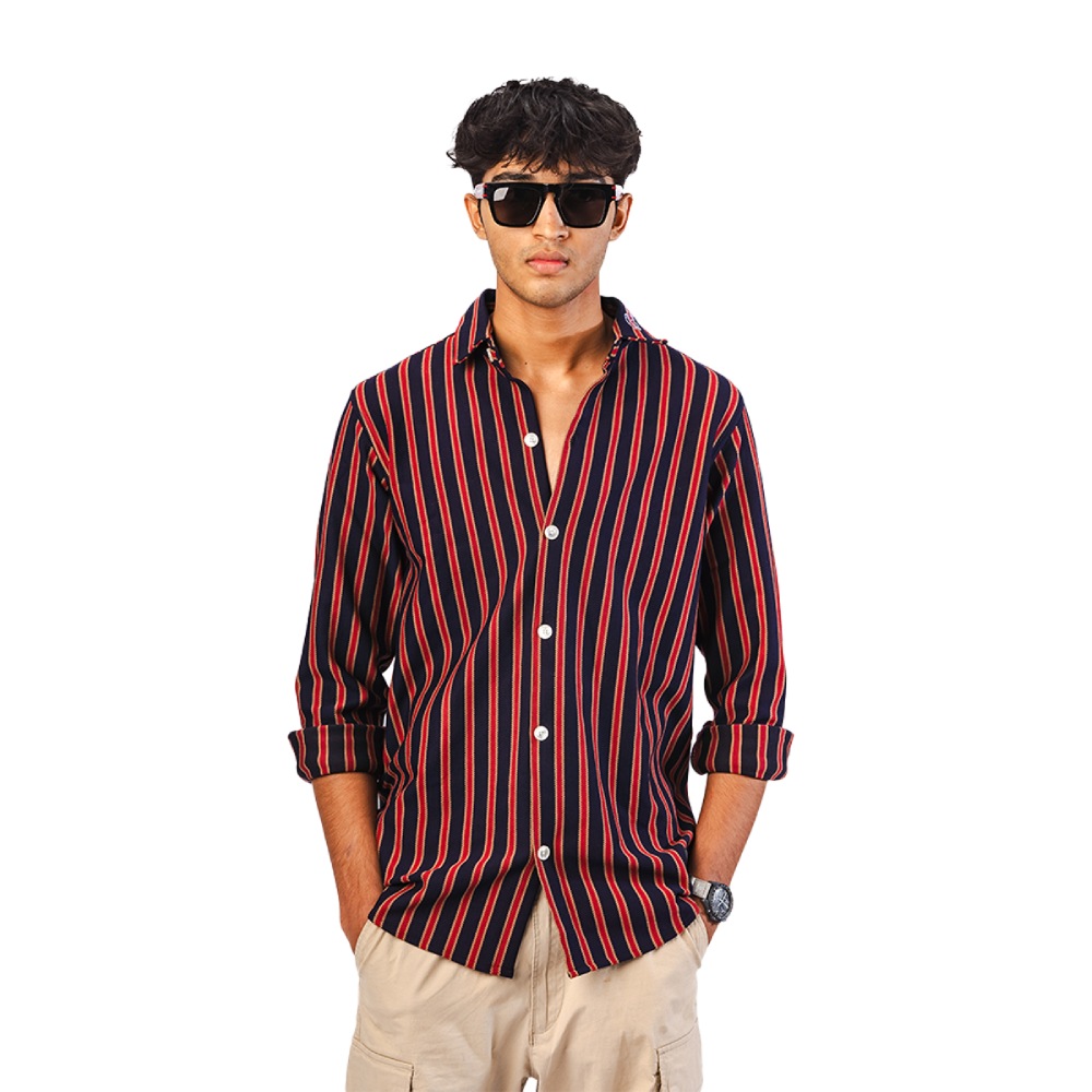 stripe-shirt1 Sun Stripe Classic Button-Down Shirt - Image 1